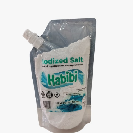HABIBI IODIZED SALT POUCH 453GR
